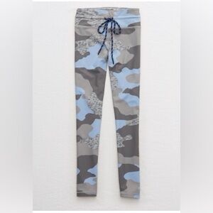 Aerie Blue and Gray Camo Leggings
